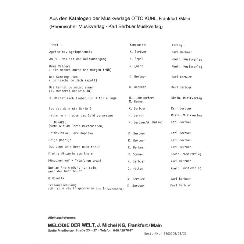 Notenbild für MDW 3300005-01-33 - O MOSELLA