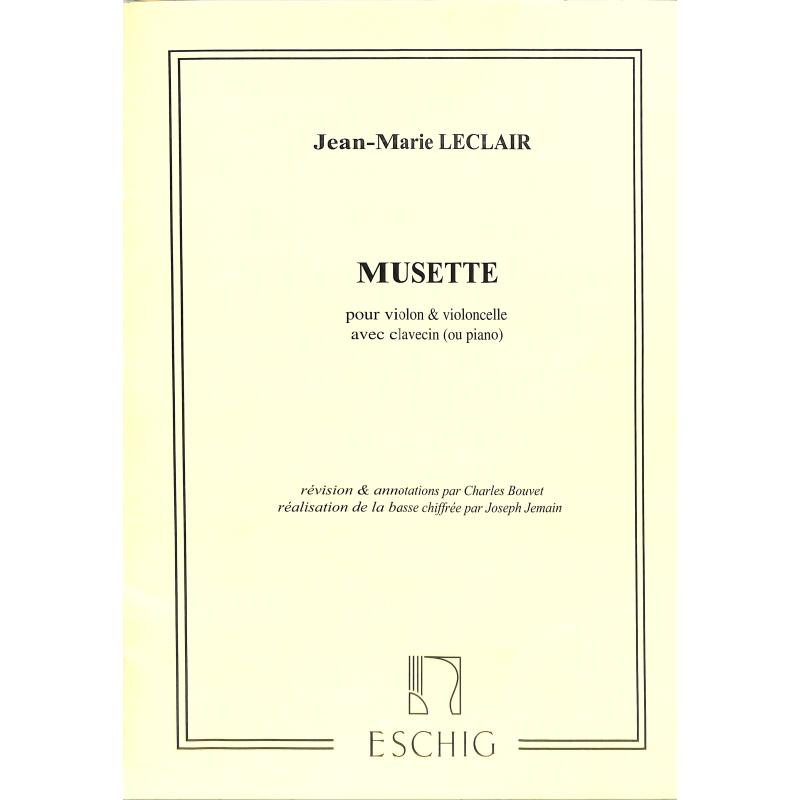 Titelbild für ME 1130 - MUSETTE (PIECES EN DUO)