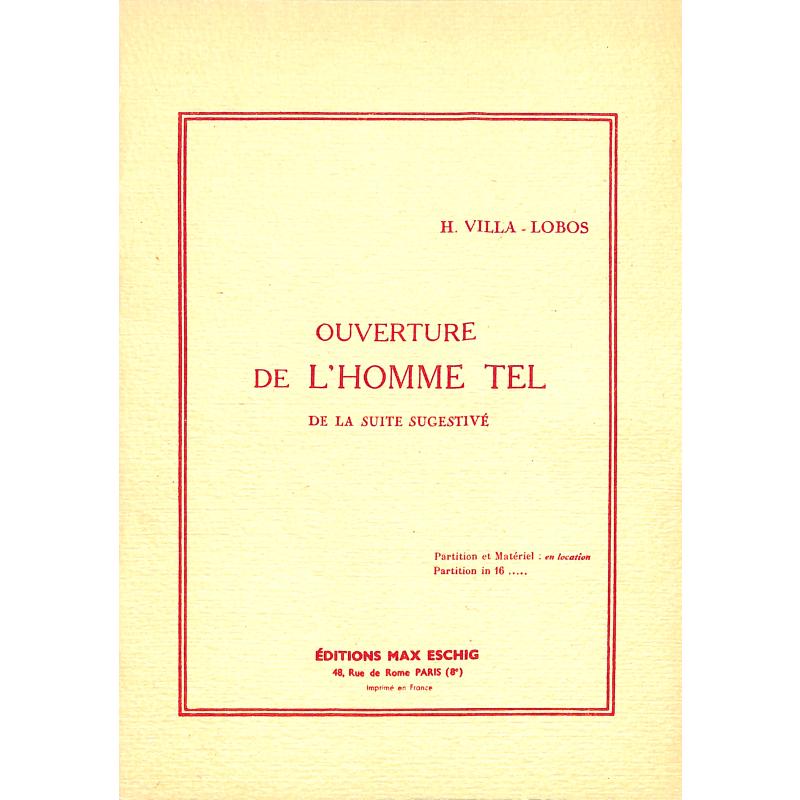 Titelbild für ME 6721 - OUVERTUERE DE HOMME