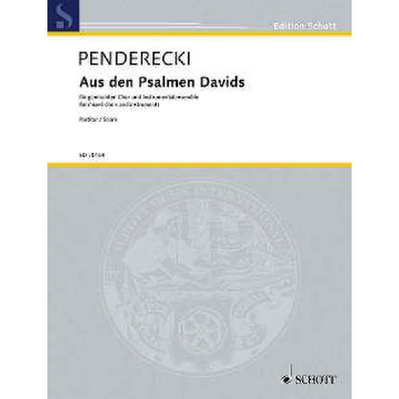 Titelbild für ED 20159 - AUS DEN PSALMEN DAVIDS