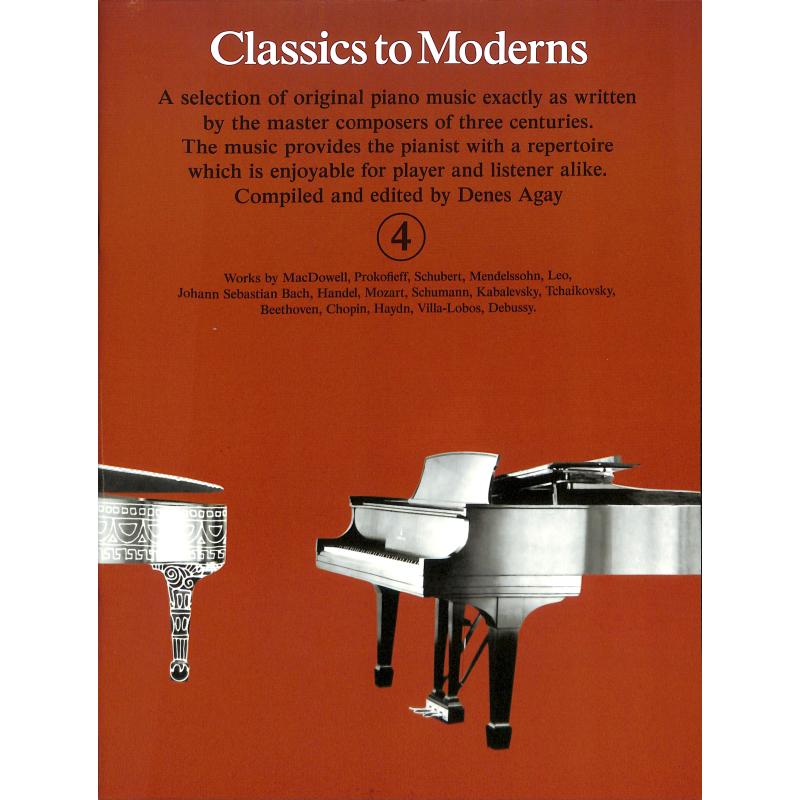 Titelbild für MSYK 20048 - CLASSICS TO MODERNS 4