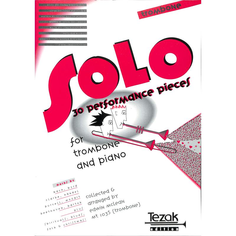 Titelbild für MT 1035 - SOLO - 30 PERFORMANCE PIECES (VORTRAGSSTUECKE)