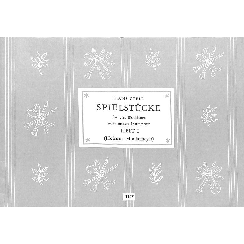 Titelbild für N 1157 - SPIELSTUECKE 1 (MUSICA TEUTSCH 1532)