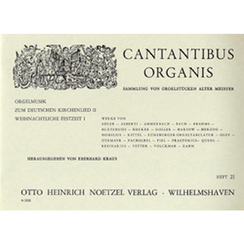 Titelbild für N 3520 - CANTANTIBUS ORGANIS 21