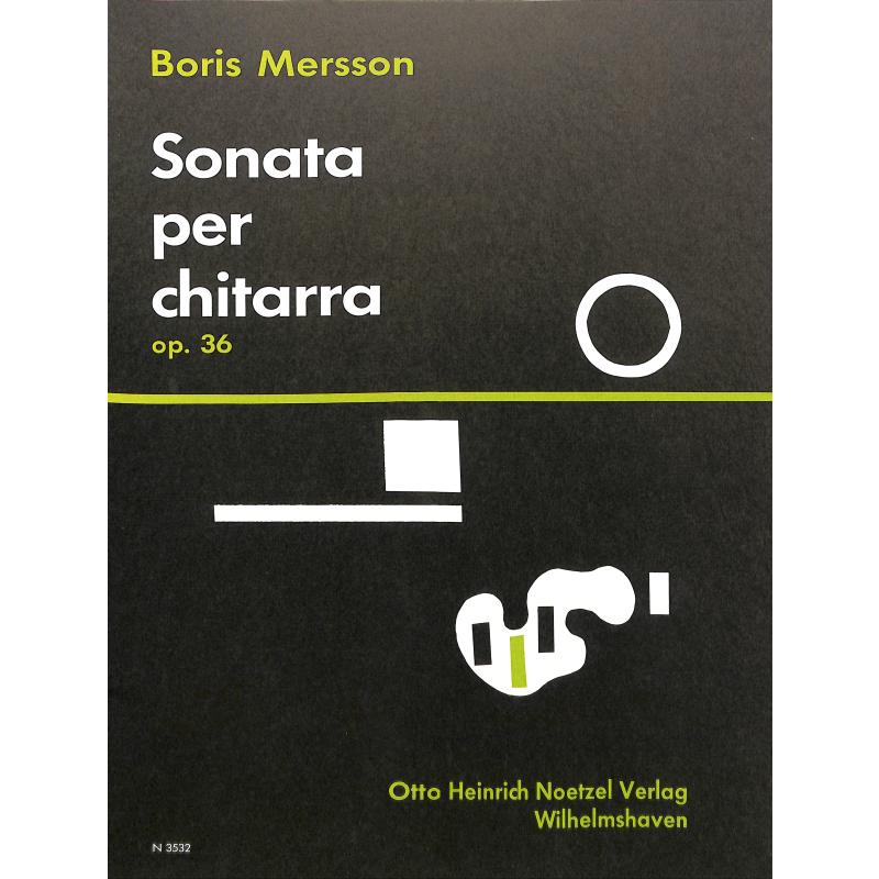 Titelbild für N 3532 - SONATA PER CHITARRA