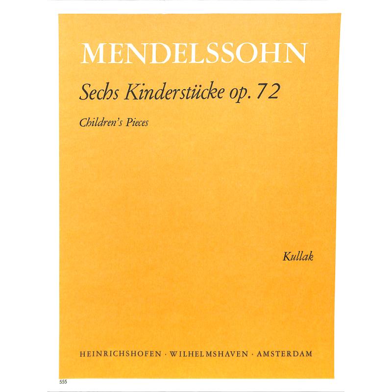 Titelbild für N 555 - 6 KINDERSTUECKE OP 72