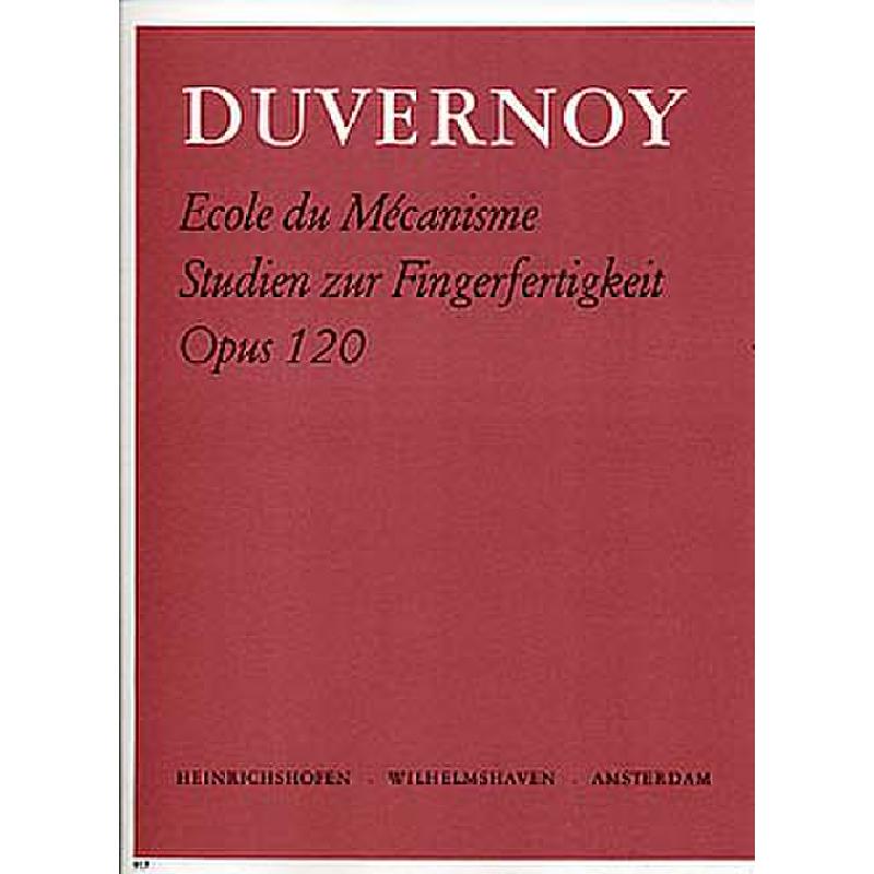 Titelbild für N 917 - ECOLE DU MECANISME OP 120 BD 1