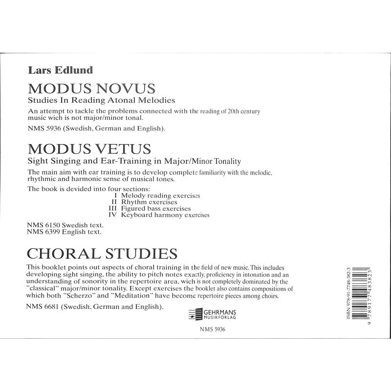 Notenbild für NMS 5936 - MODUS NOVUS