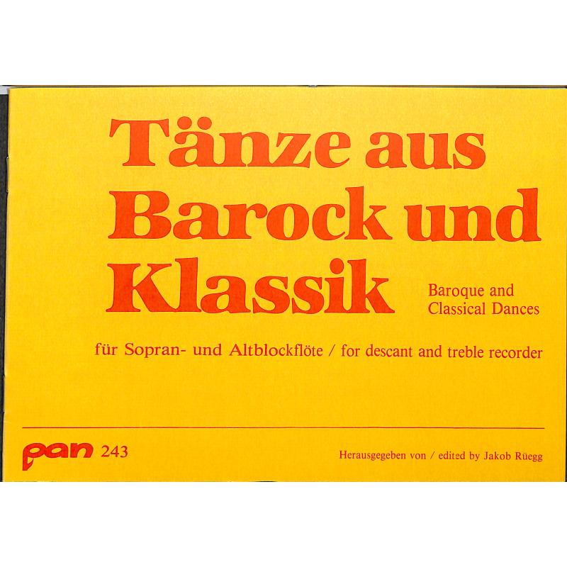 Titelbild für PAN 243 - TAENZE AUS BAROCK + KLASSIK