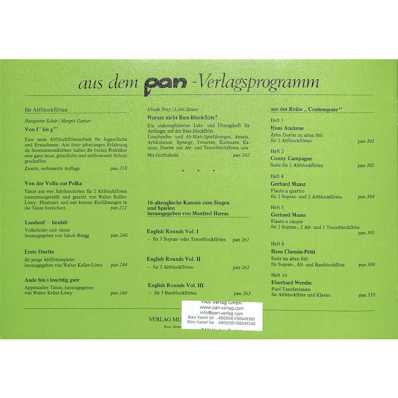Notenbild für PAN 267 - THE ENGLISH DANCING MASTER 1