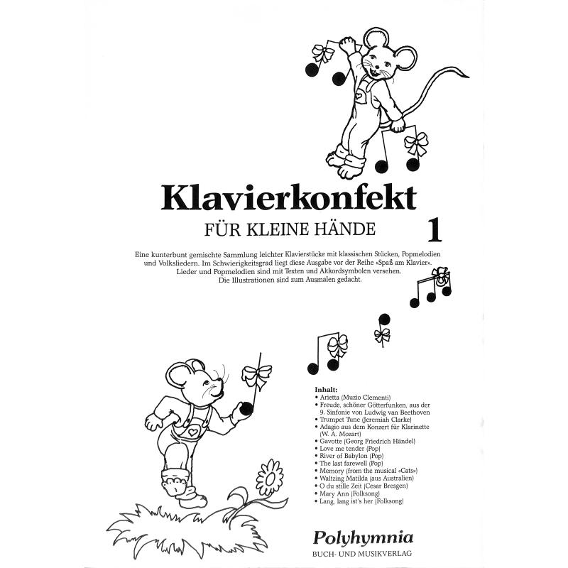 Notenbild für POLYHYMNIA 5007 - KLAVIERKONFEKT 1