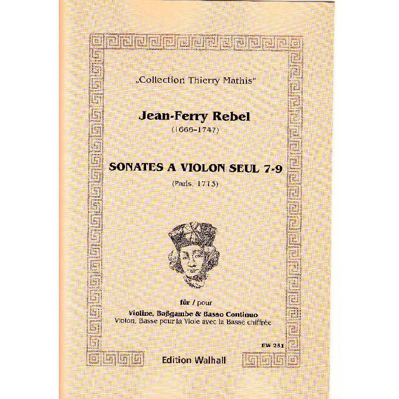 Titelbild für WALHALL 251 - SONATES A VIOLON SEUL 3