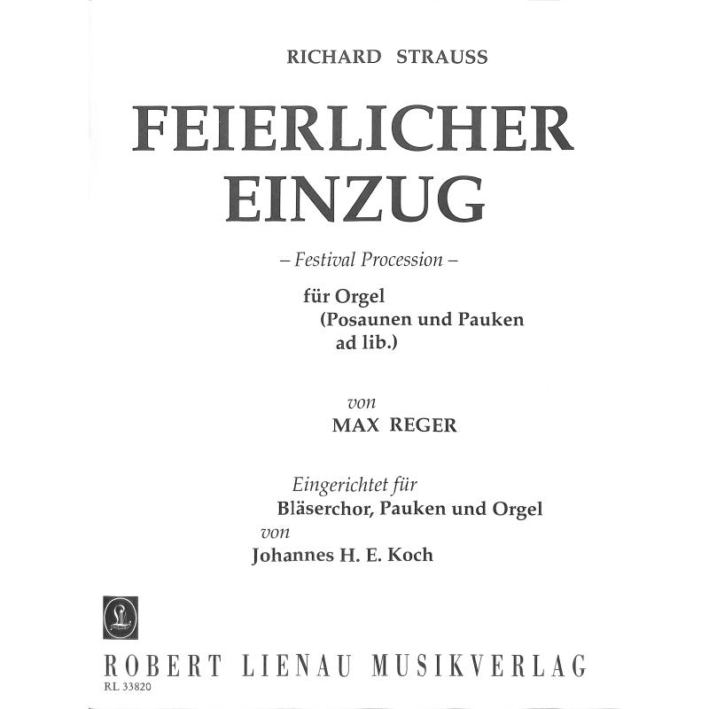 Titelbild für RL 33820 - FEIERLICHER EINZUG - BLAESERPAR