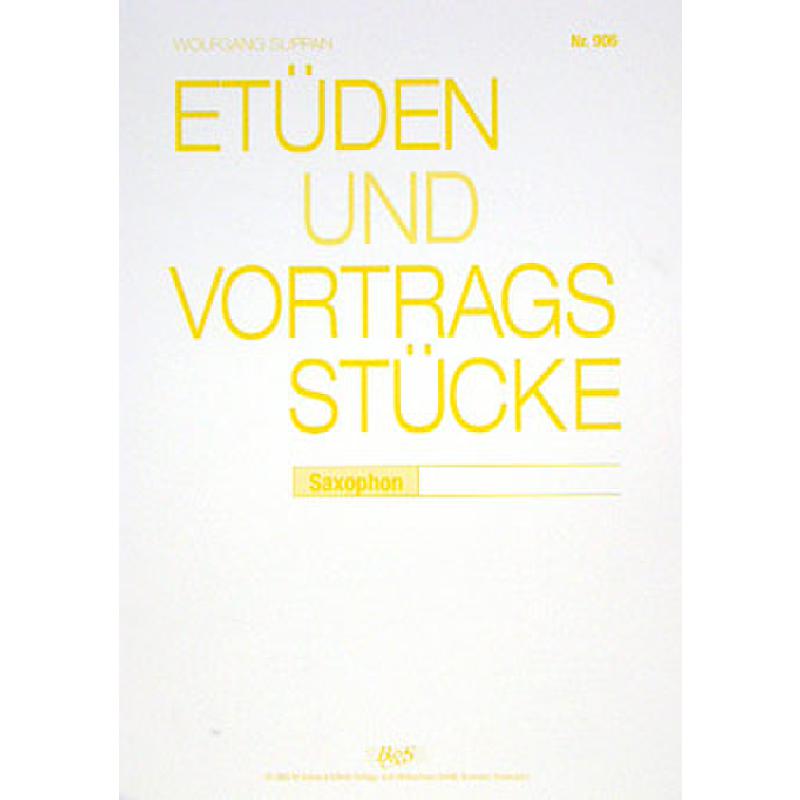 Titelbild für SCHULZ 906 - ETUEDEN + VORTRAGSSTUECKE