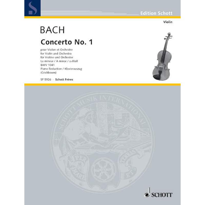 Titelbild für SF 5926 - KONZERT 1 A-MOLL BWV 1041 - VL