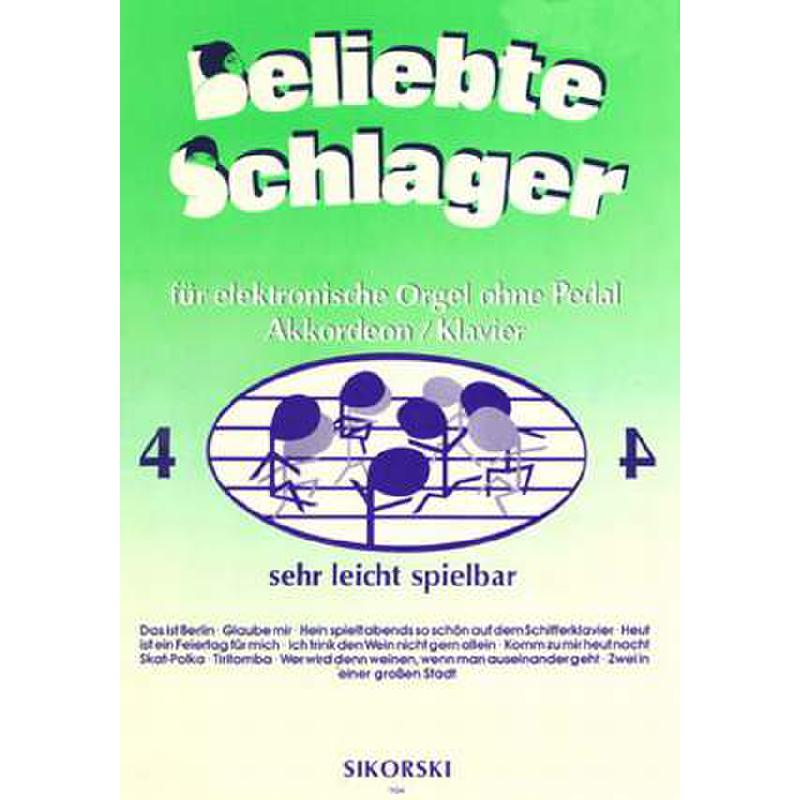 Titelbild für SIK 1104 - BELIEBTE SCHLAGER BD 4