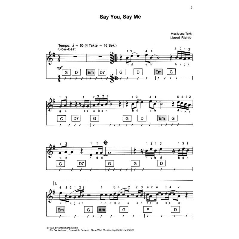 Notenbild für SIK 1238 - POPMUSIK TOP HITS 4