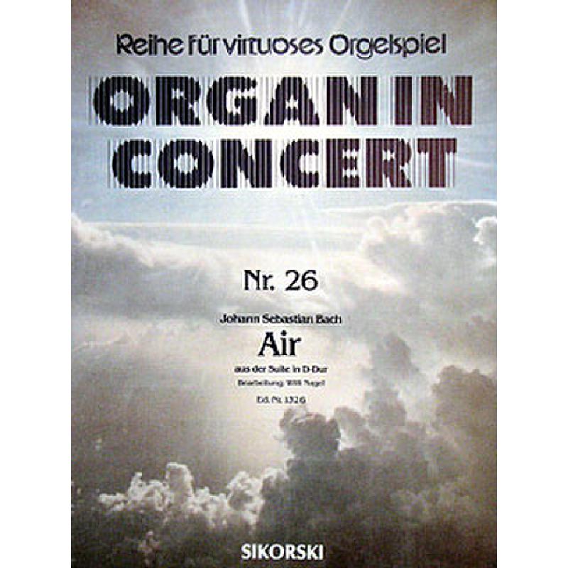 Titelbild für SIK 1326 - AIR (ORCHESTERSUITE 3 D-DUR BWV 1068)