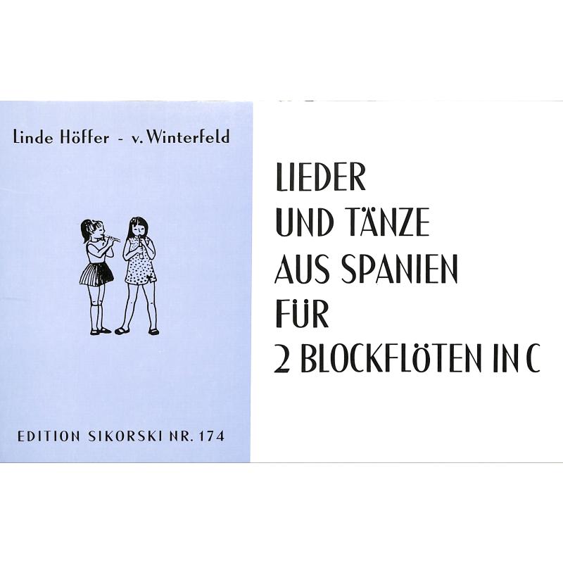 Titelbild für SIK 174 - LIEDER + TAENZE AUS SPANIEN