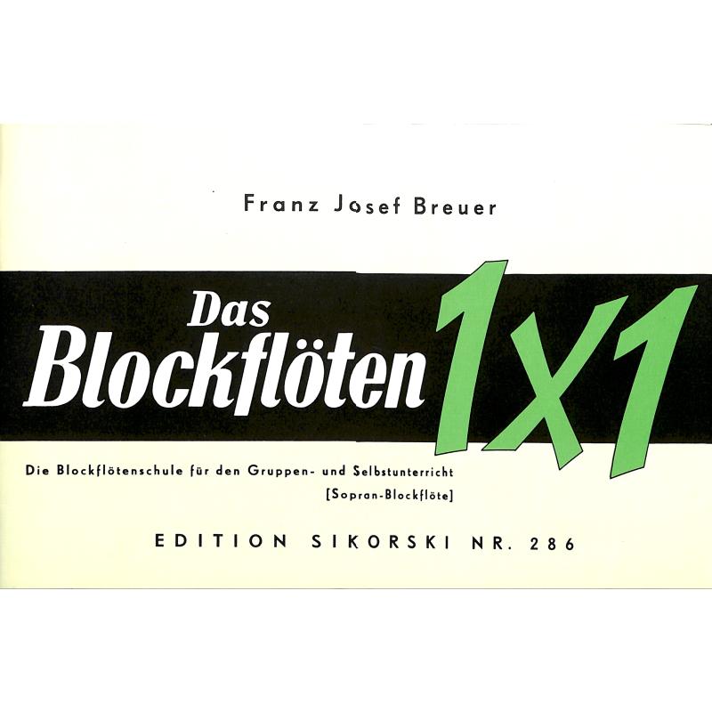 Titelbild für SIK 286 - DAS BLOCKFLOETEN 1 X 1