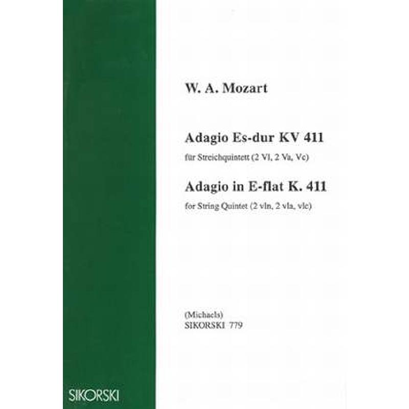 Titelbild für SIK 779 - ADAGIO ES-DUR KV 411