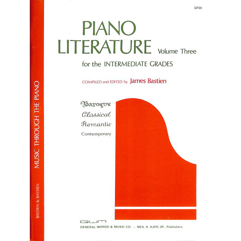 Titelbild für SIEB 20957 - PIANO LITERATURE 3