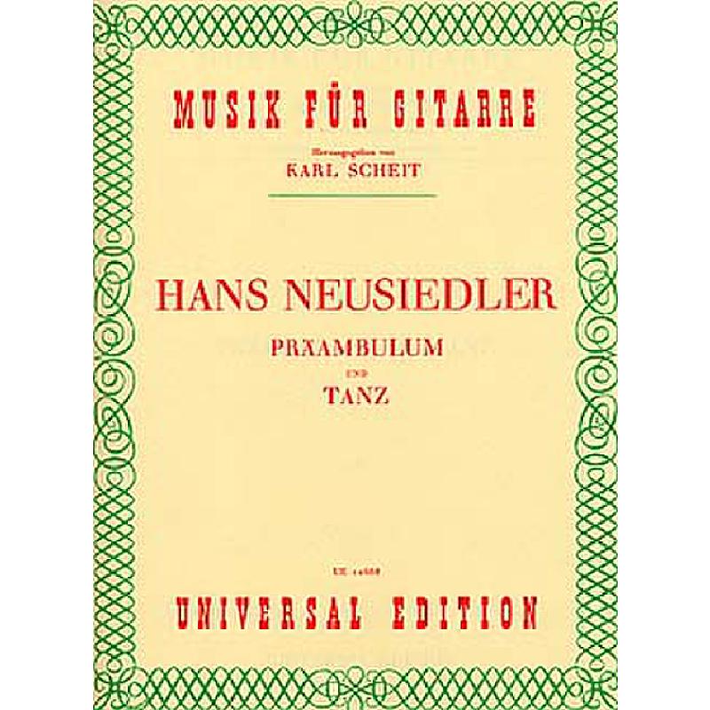 Titelbild für UE 12668 - PRAEAMBULUM + TANZ