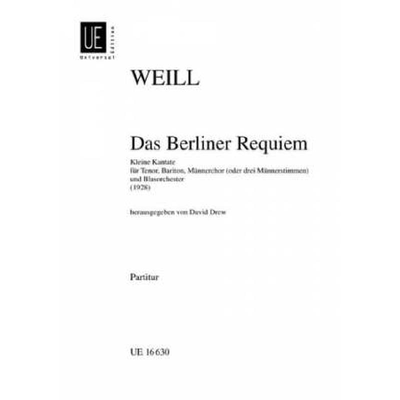 Titelbild für UE 16630 - DAS BERLINER REQUIEM