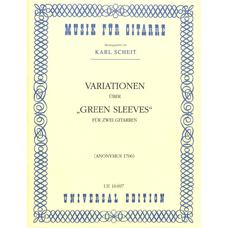 Titelbild für UE 16697 - VARIATIONEN UEBER GREENSLEEVES