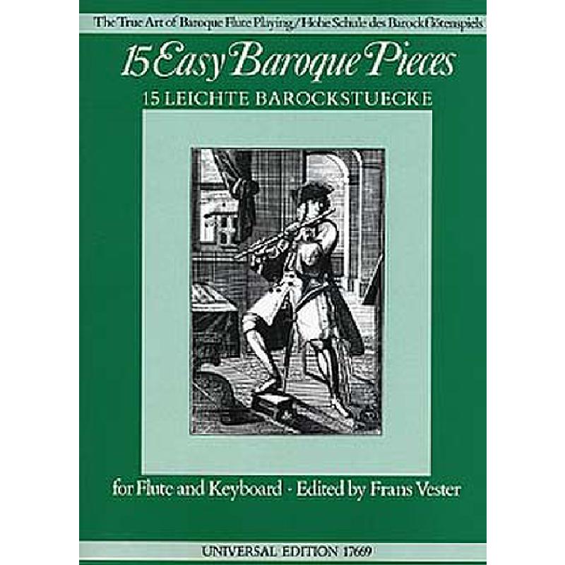 Titelbild für UE 17669 - 15 EASY BAROQUE PIECES