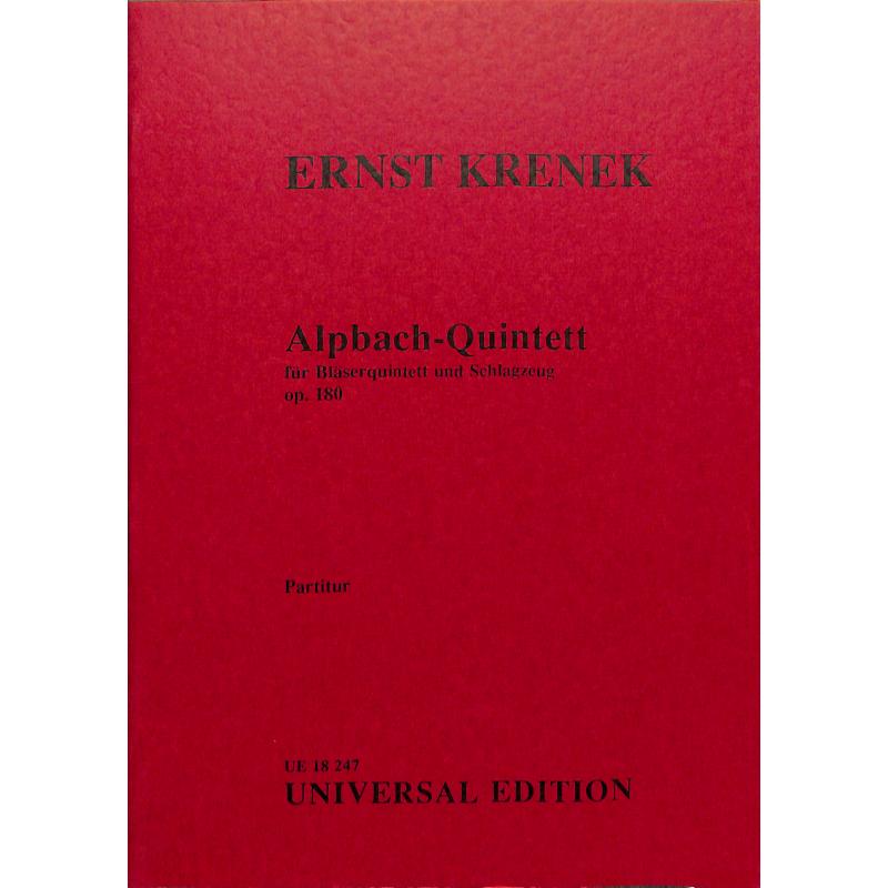 Titelbild für UE 18247 - ALPBACH QUINTETT OP 180