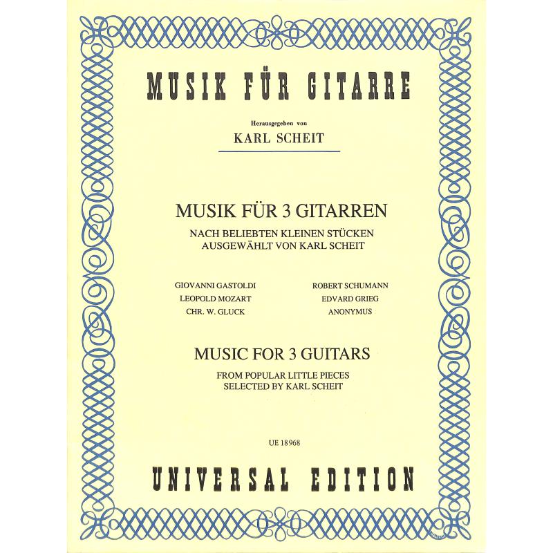 Titelbild für UE 18968 - MUSIK FUER 3 GITARREN