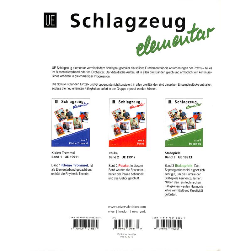 Notenbild für UE 19913 - SCHLAGZEUG ELEMENTAR 3