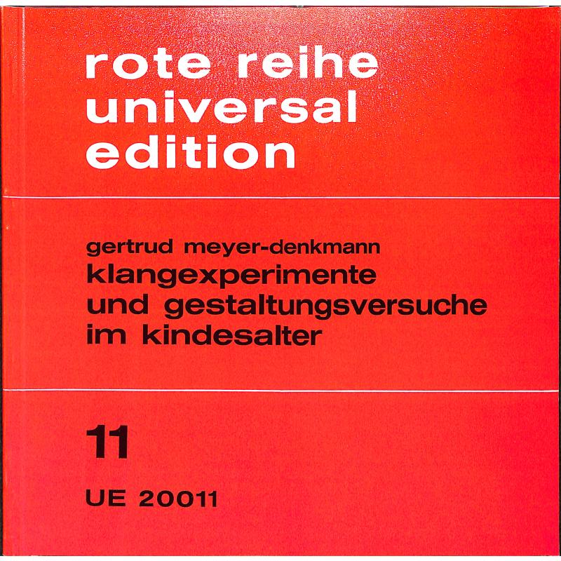 Titelbild für UE 20011 - KLANGEXPERIMENTE + GESTALTUNGSVERSUCHE IM KINDESALTER