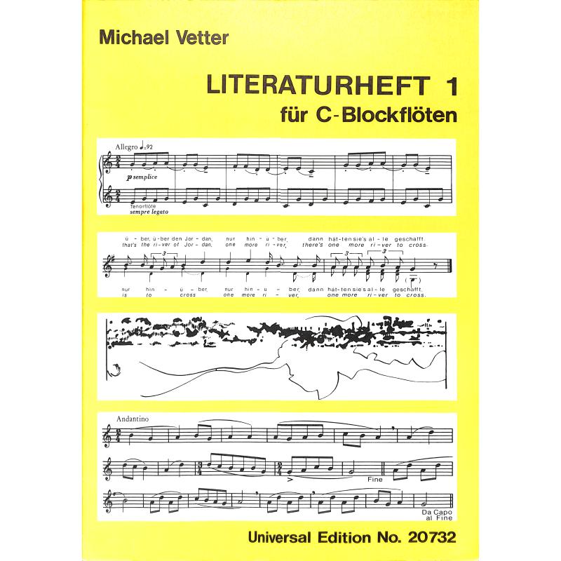 Titelbild für UE 20732 - LITERATURHEFT 1