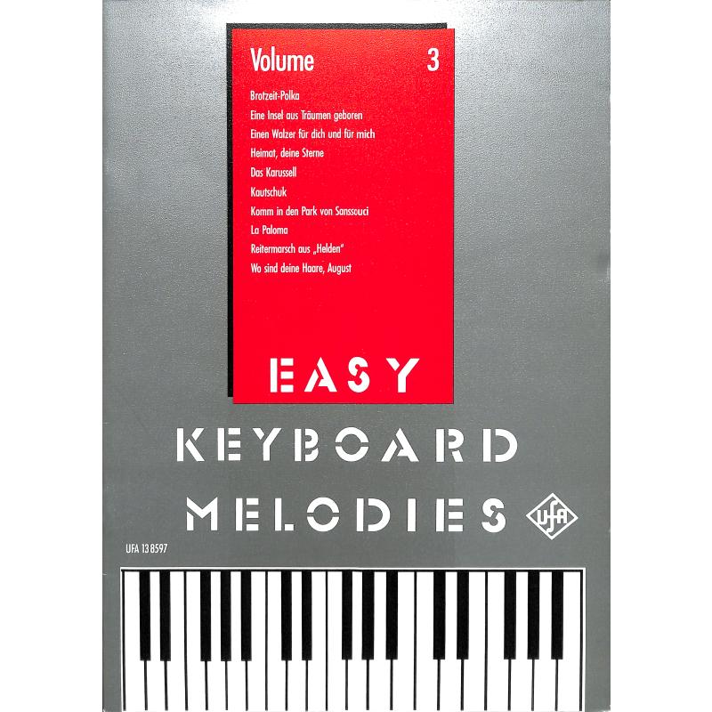 Titelbild für UFT 138597 - Easy keyboard melodies 3