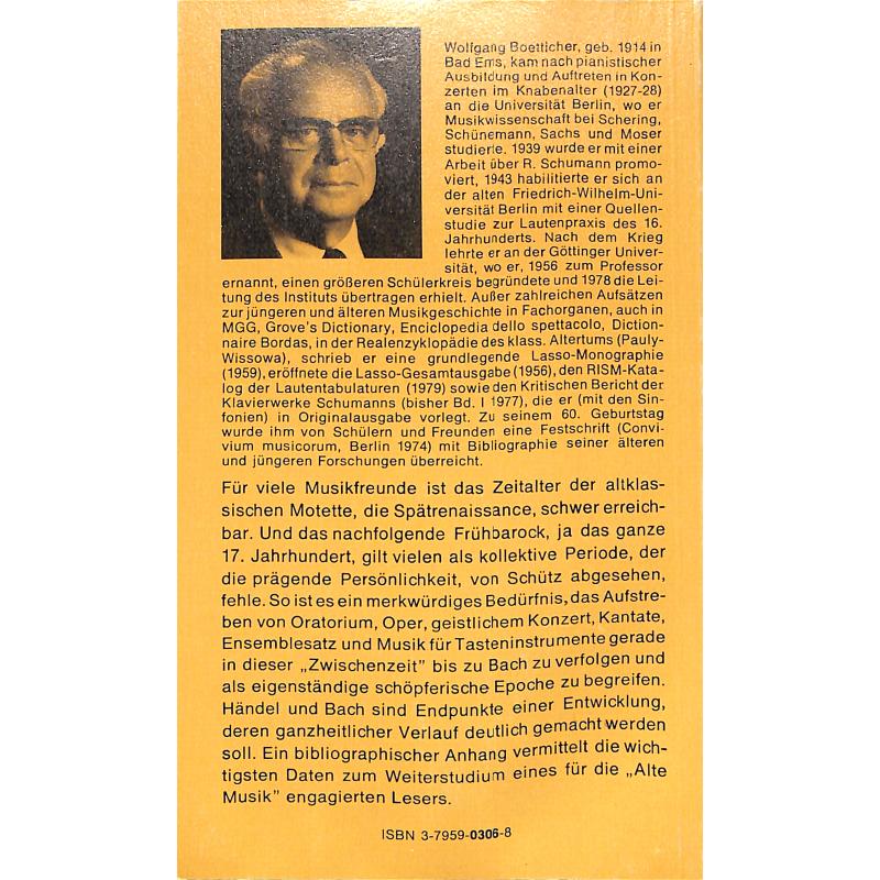 Notenbild für NB 0306 - VON PALESTRINA ZU BACH