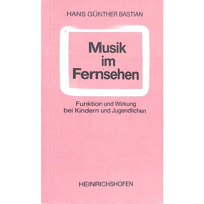 Titelbild für NB 0469 - MUSIK IM FERNSEHEN - FUNKTION + WIRKUNG