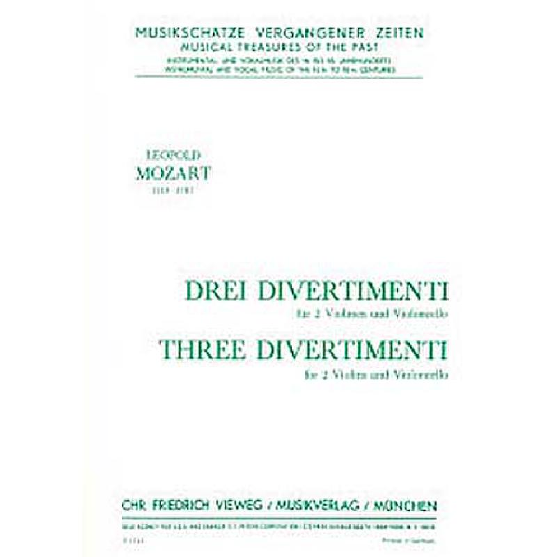 Titelbild für V 1743 - 3 DIVERTIMENTI