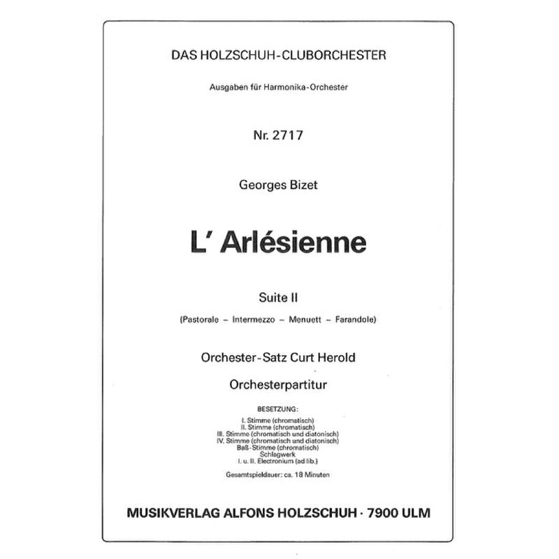 Titelbild für VHR 2717-00 - L'ARLESIENNE