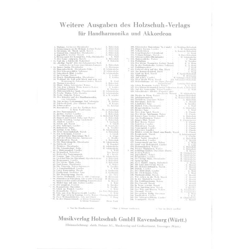 Notenbild für VHR 277A - IM WALDGEBIRGE