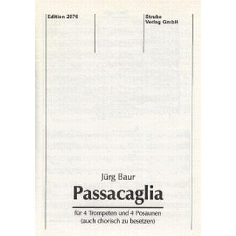 Titelbild für VS 2076 - PASSACAGLIA