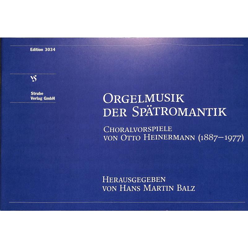 Titelbild für VS 3034 - ROMANTISCHE CHORALVORSPIELE