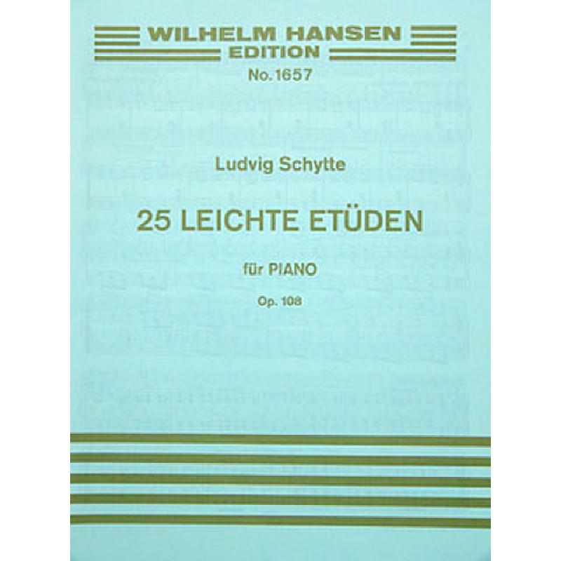 Titelbild für WH 12298 - 25 LEICHTE ETUEDEN OP 108