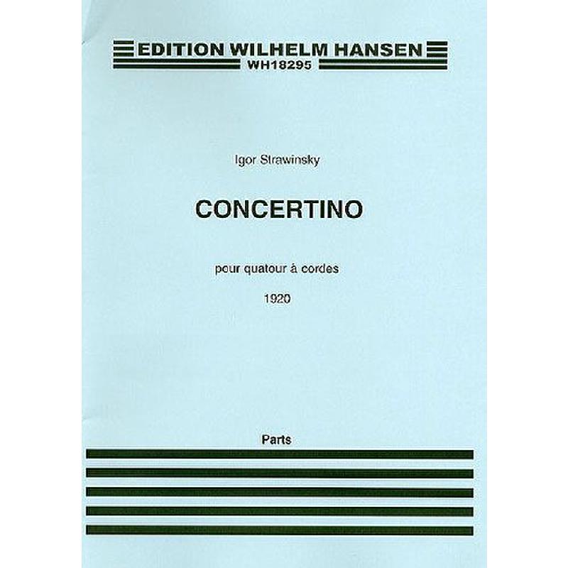 Titelbild für WH 18295 - CONCERTINO