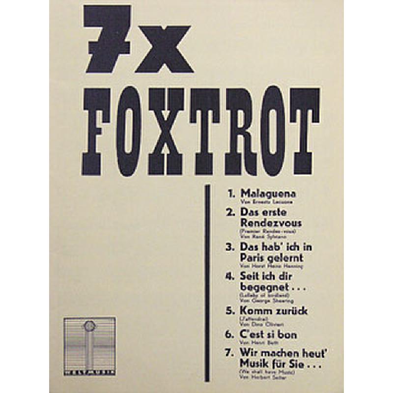 Titelbild für WM 615 - 7 X FOXTROTT