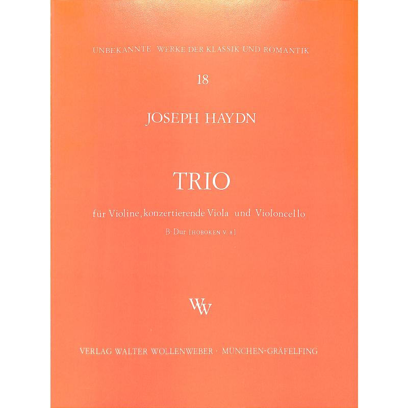 Titelbild für WW 18 - TRIO B-DUR HOB 5/B8