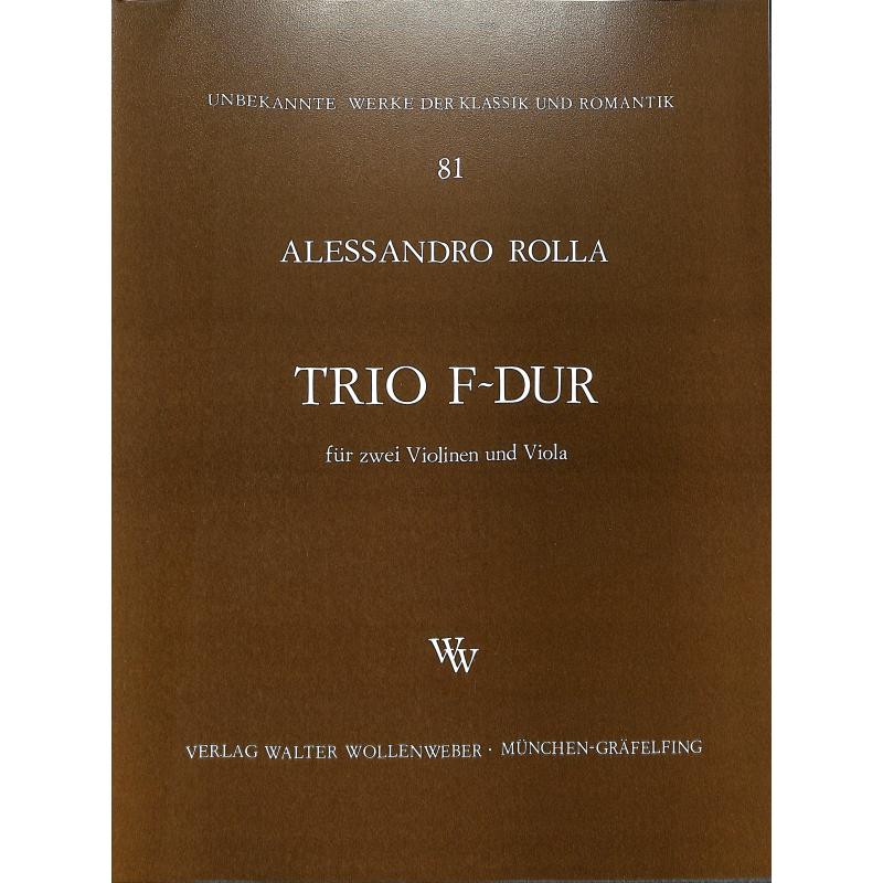 Titelbild für WW 81 - TRIO F-DUR