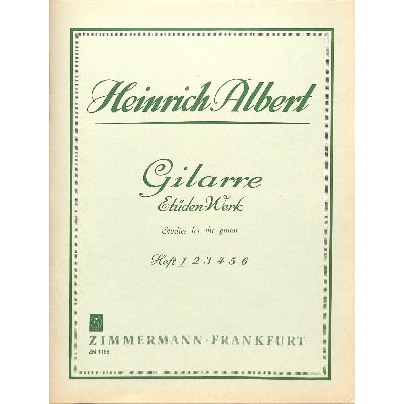 Titelbild für ZM 11560 - GITARRE ETUEDEN WERK BD 1