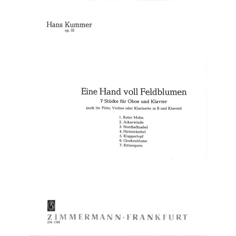 Titelbild für ZM 1388A - EINE HANDVOLL FELDBLUMEN OP 33